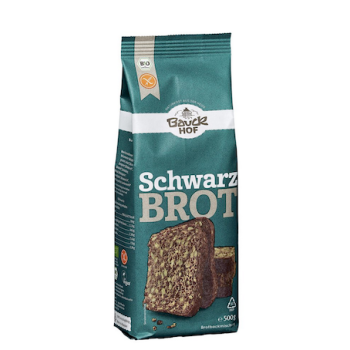 Bio Schwarzbrot Backmischung - glutenfrei - 500g - vom Bauckhof (Ablaufdatum: 22.03.2024)
